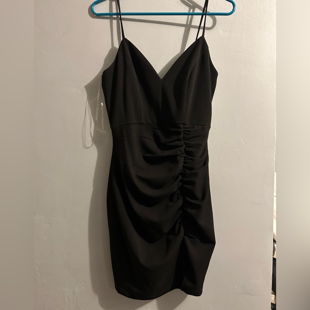 Black mini dress